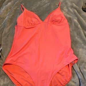Coral bathing suit
